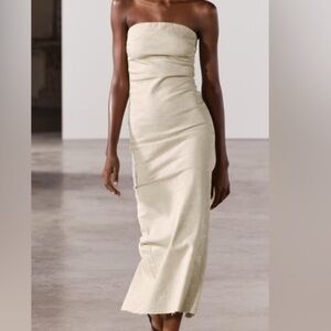 Zara Tan Jean Fitted Strapless Dress